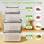 🔥🔥Hot Sale 🍓 Refrigerator Food Storage Containers – Keep Fruits Fresh