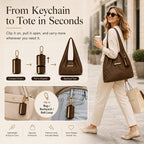 ✨ ToworkactTM Foldable Shopping Bag Keychain Eco-Friendly Reusable Tote Bag