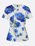 Casual Floral Slim Fit Short Sleeve Tee