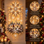 Snowflake Winter Village Wall Light