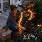 Solar Phoenix Garden Stake Light