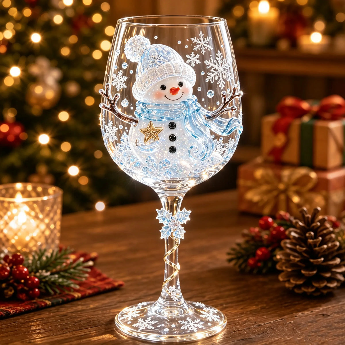 Christmas 3D Wine Glass Collection Gift Box Set✨