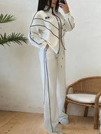 Casual Color Block Blazer Loose Stand Collar H-Line Daily Jacket