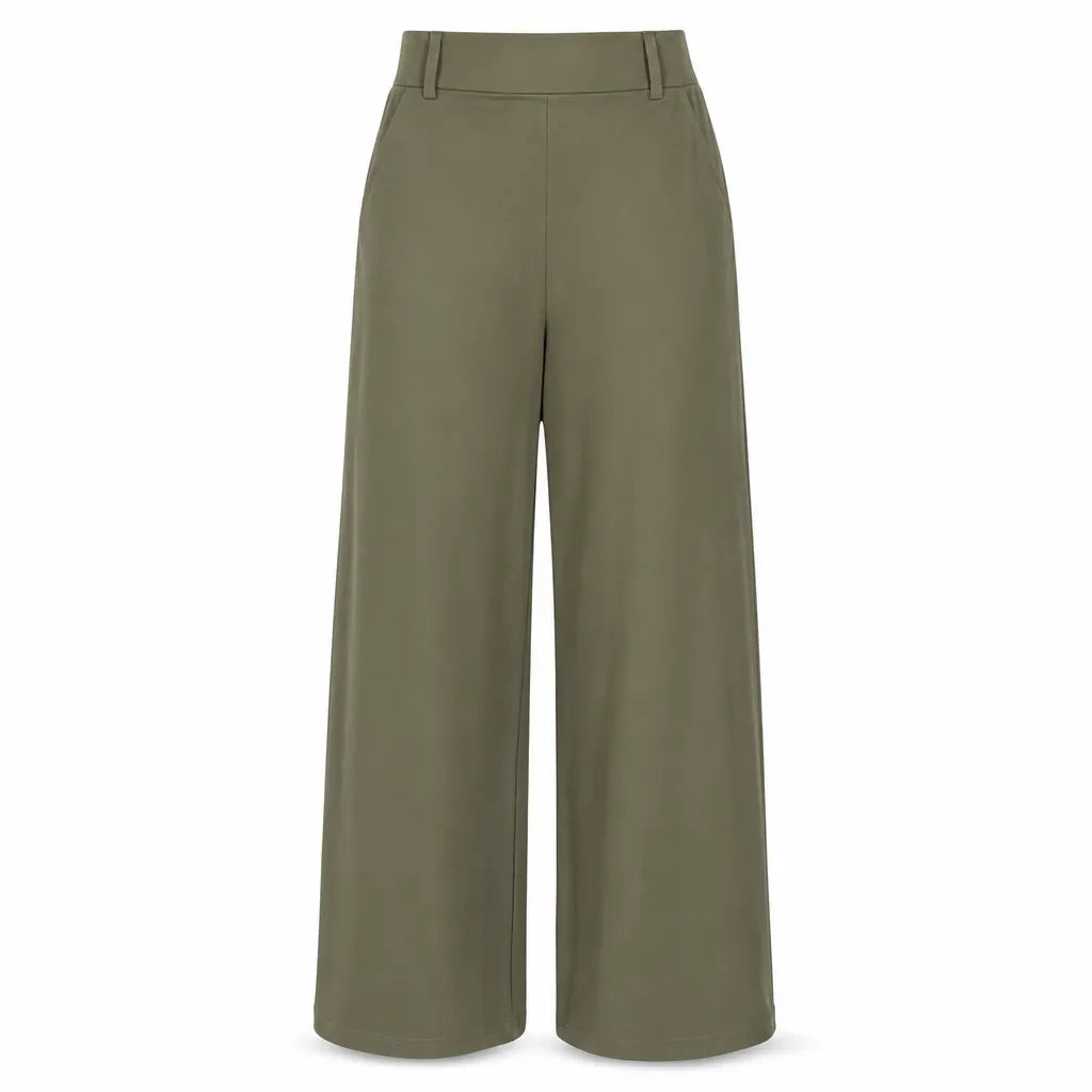 ⏳LAST DAY SALE ONLY ￡16.99!!👖 Women's Casual High Waisted Wide Leg Tailored Pants with Flowy Drape