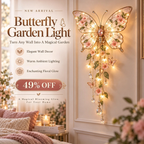 Floral Butterfly Cascade Wall Sconce