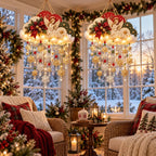 Angelic Christmas Snowfall Cloud – Lighted Hanging Holiday Decor☁️