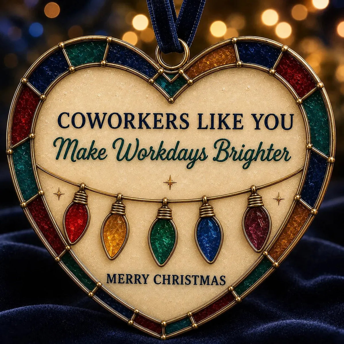 ✨ Heartfelt Stained-Glass Style Christmas Ornaments | The Perfect Holiday Gift for Everyone You Love ❤️🎄