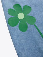 Denim Floral Casual Jeans