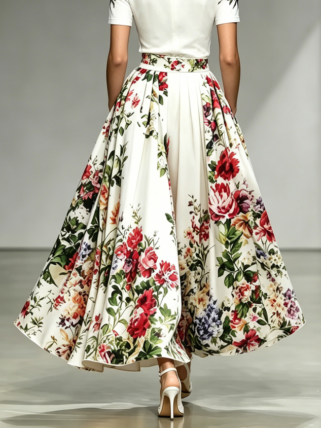 Urban Floral Maxi Skirt