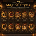 👼 Moonlit Wreath Collection – Lighted Holiday Door Decor 🎄