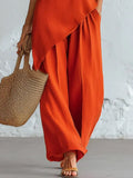 Cotton And Linen Casual Plain Straight Pants