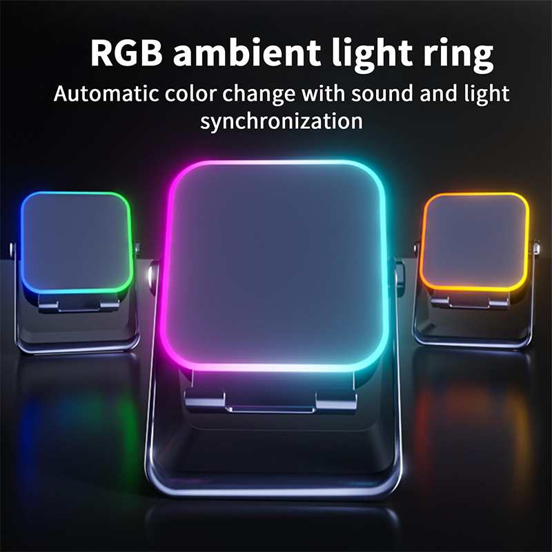 ⏳LAST DAY SALE ONLY ￡13.99!!✨🎅📱 5-in-1 Wireless Speaker Stand – Induction Audio & Phone Holder 🎵💡
