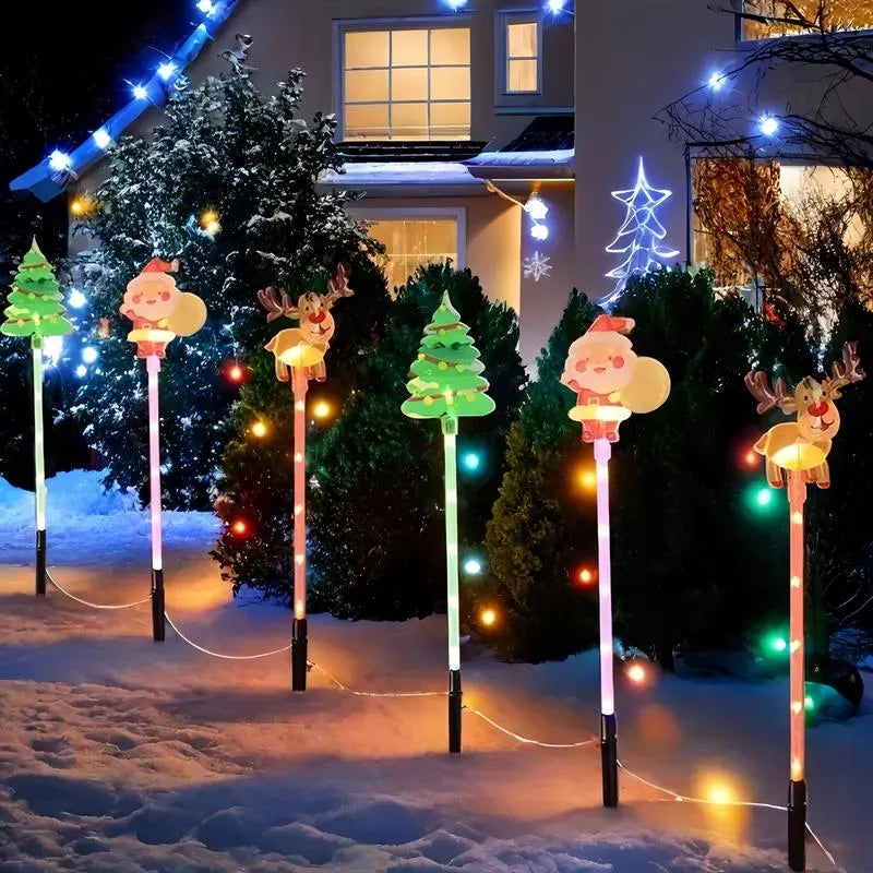 🎄🎁6-Pack Solar Christmas Decorative Lights