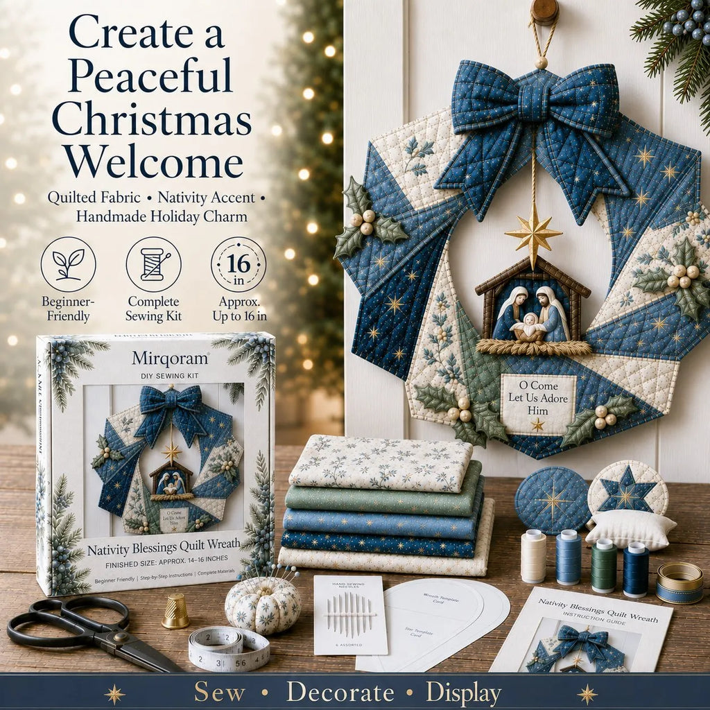 Christmas Fabric Wreath DIY Kit