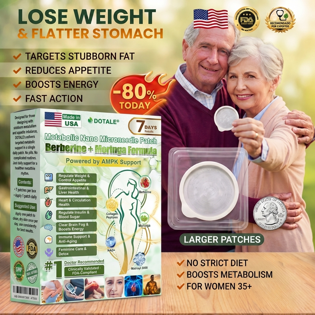 DOTALE® Metabolic Nano Microneedle Patch🎄(Just once a day, visible changes in 7 days）Berberine + Moringa Formula ✅ For obesity, Loose skin,diabetes, sleep apnea, joint issues, and more 💥💥