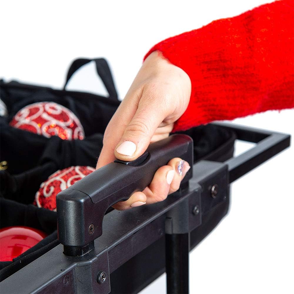 🎄✨ 120-Piece Christmas Ornament Storage Box – 5 Removable Trays & Adjustable Dividers