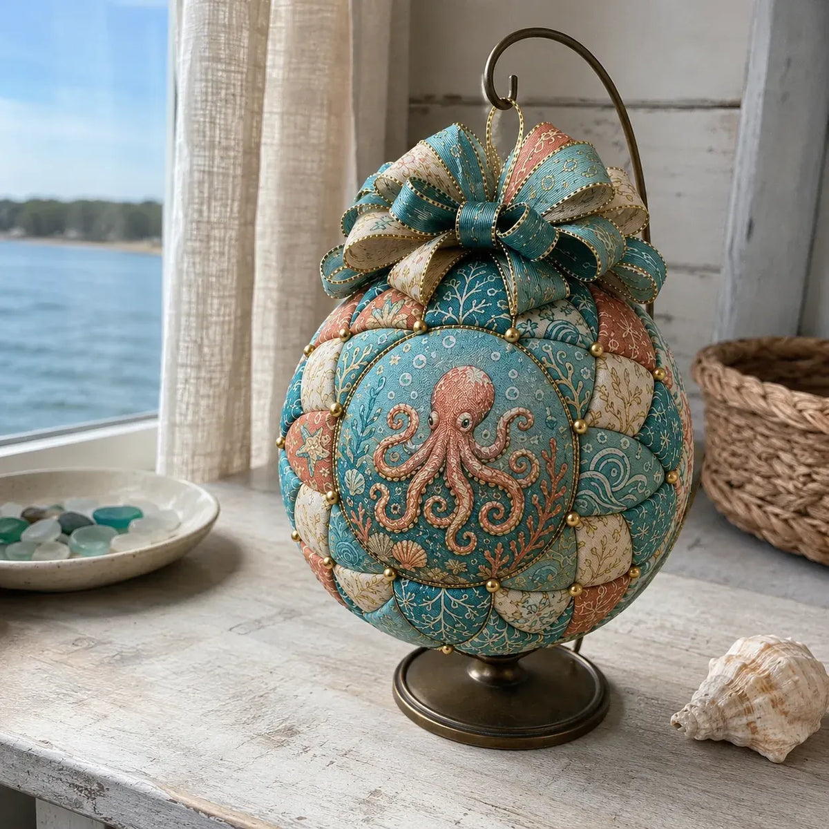 🌊 Beginner-Friendly DIY Ocean Treasures Patchwork Ornament Kit Collection