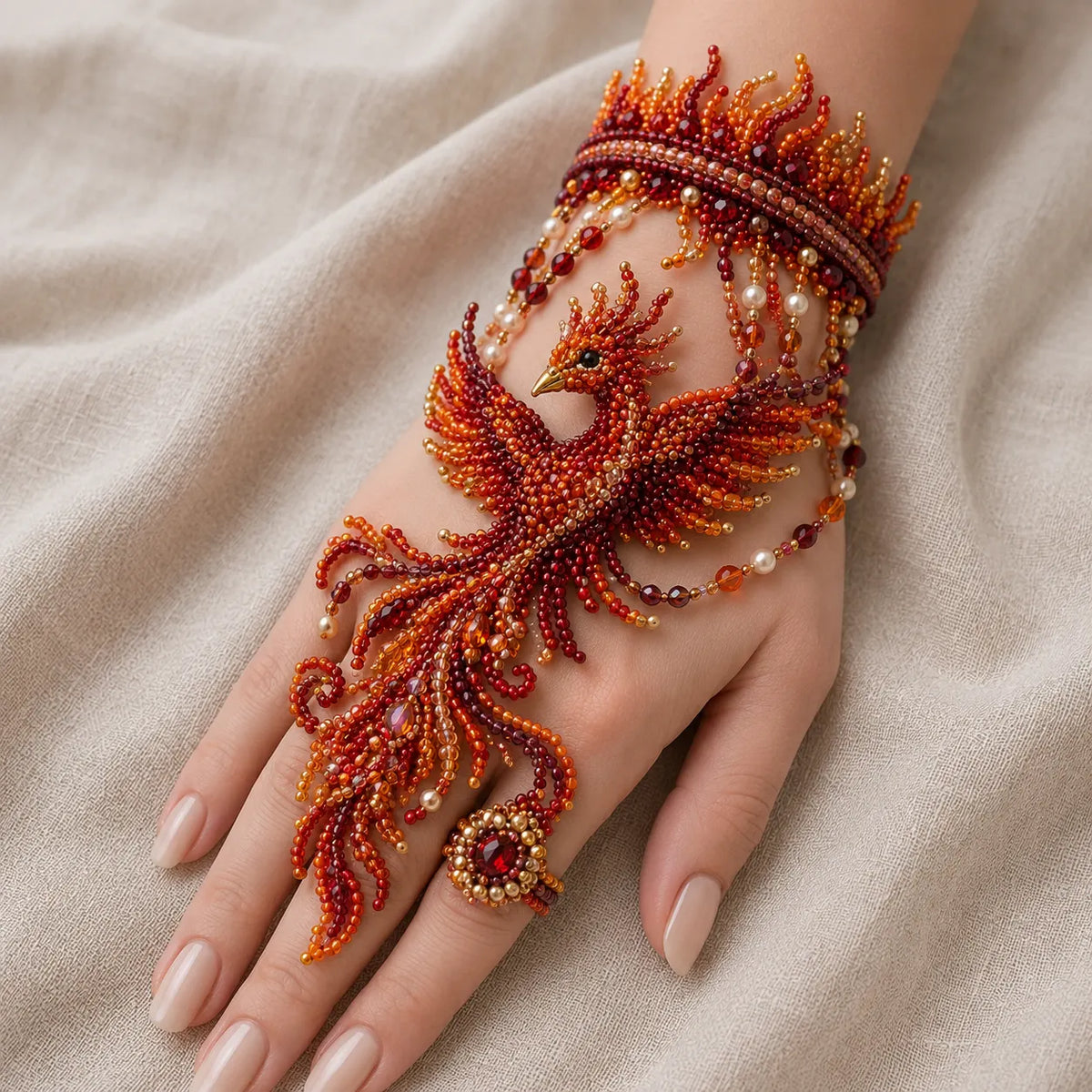 DIY Beaded Hand Bracelet Kit – Create Your Own Wearable Art