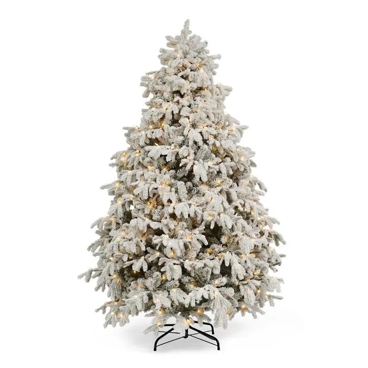 Snowfall Flocked Tree
