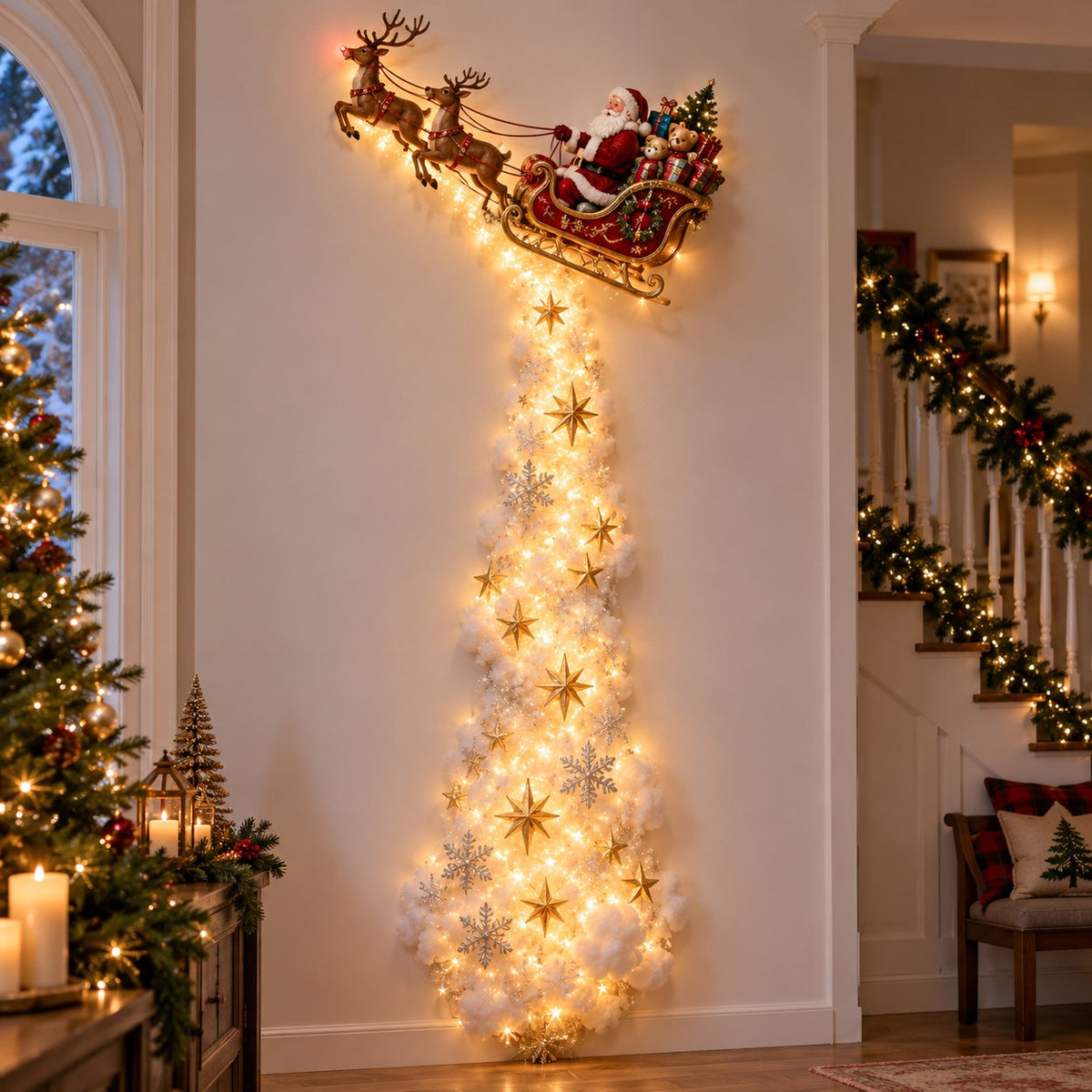 ✨Christmas Magic Trail Wall Light - Illuminated Vertical Holiday Wall Decor✨