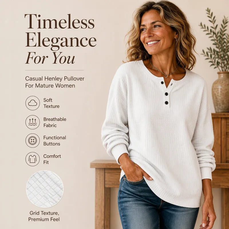 ⏳LAST DAY SALE ONLY ￡14.99!!✨🍂49% OFF! Womens's Casual Waffle Knit Sweatshirt