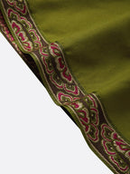 High-Waist Ethnic Print Cotton-Linen Casual Shorts