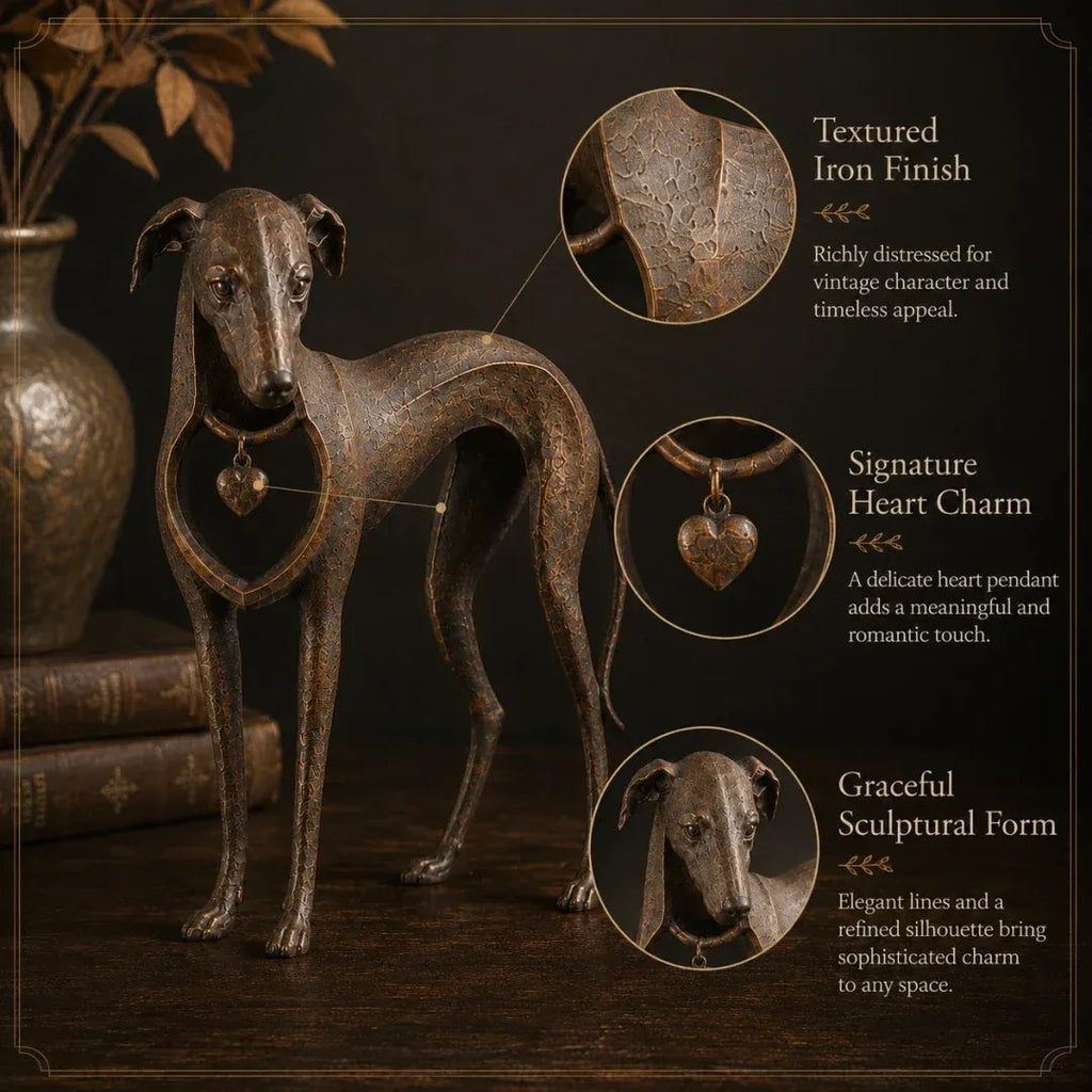 Vintage Iron Dog Accent for Timeless Interiors