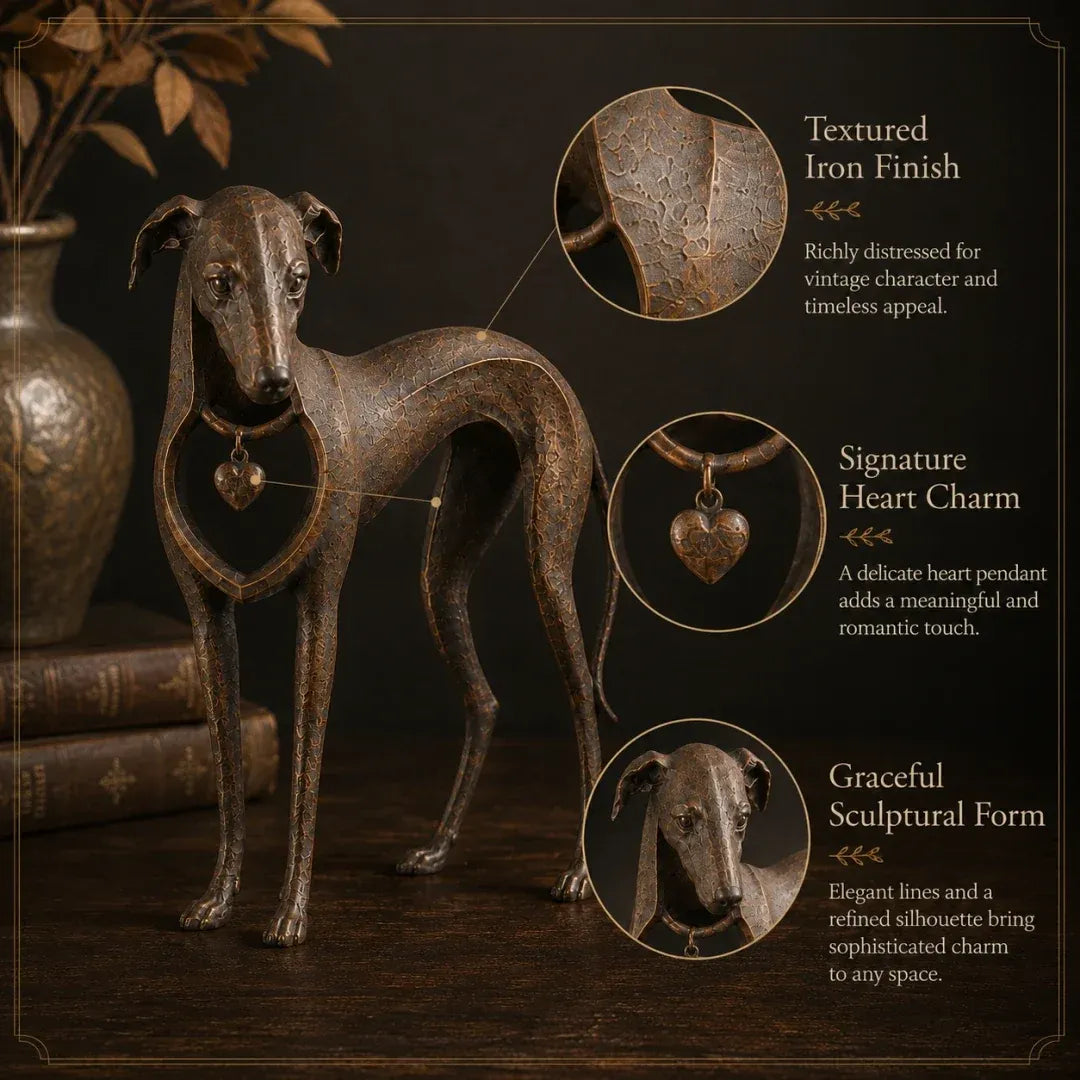 Vintage Iron Dog Accent for Timeless Interiors