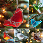 Sea Glass Birds Ornament