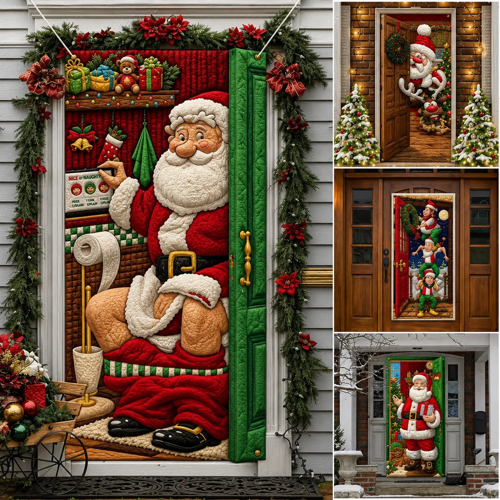3D Christmas front door decoration