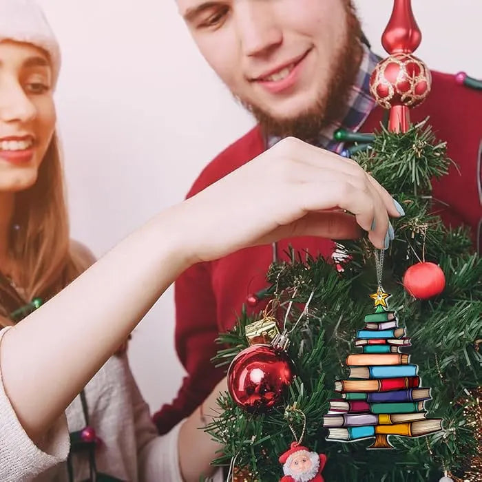 🎄📚✨Christmas Book Tree Ornament