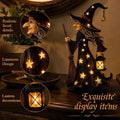 🌙 Sparkling Witch Figurine with Stars | Magical, Spooky, and Cute Night Light Decoration