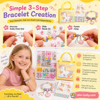 🎁LAST DAY SALE ONLY￡9.99!!💞50K+ SOLD! 📿Kids DIY Charm Bracelet Making Kit💎