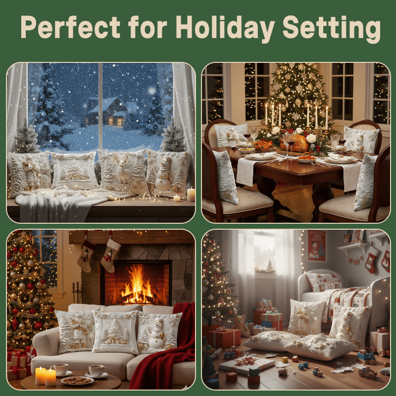 ✨Christmas Throw Pillow Cover for Couch–Cozy Holiday Decor🎅