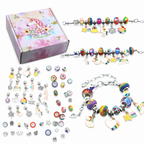 🎁LAST DAY SALE ONLY￡9.99!!💞50K+ SOLD! 📿Kids DIY Charm Bracelet Making Kit💎