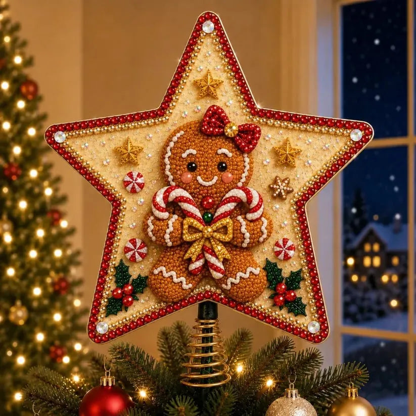 🎄🎅Pearl Diamond Art Christmas Tree Topper Kit
