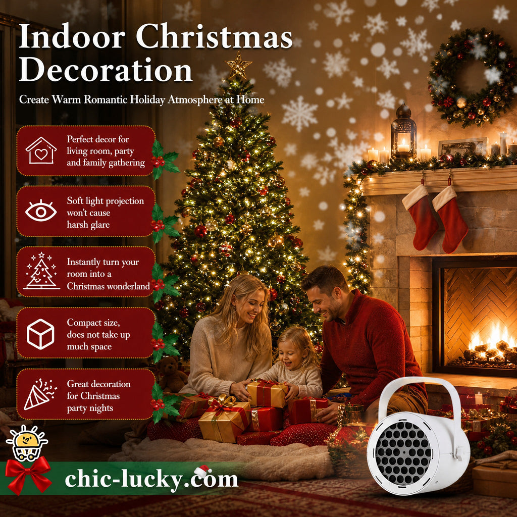 📢LAST DAY SALE ONLY ￡9.99!!🔥🎅【🎁Best Christmas Gift🎁】🎄16-Pattern USB Christmas Projector Light