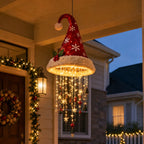 🎅 Lighted Santa Hat Hanging Chandelier
