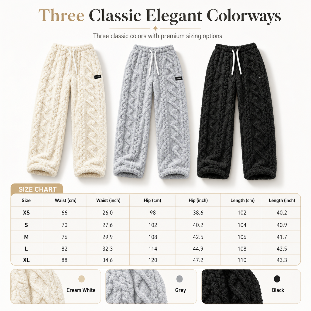 ⏳LAST DAY SALE ONLY￡15.99!!☁Women's Casual Warm Flannel Lined Lounge Pants