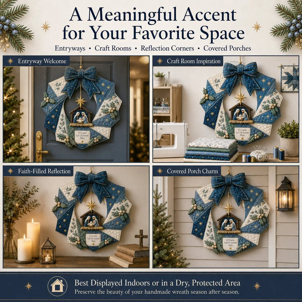 Christmas Fabric Wreath DIY Kit