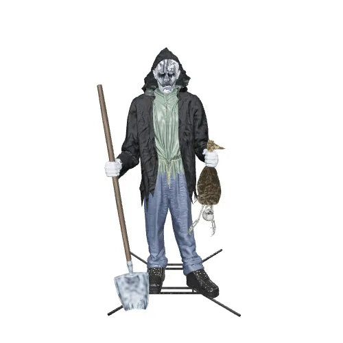 12-ft Lighted Talking Bone Collector Motion Activated Animatronic
