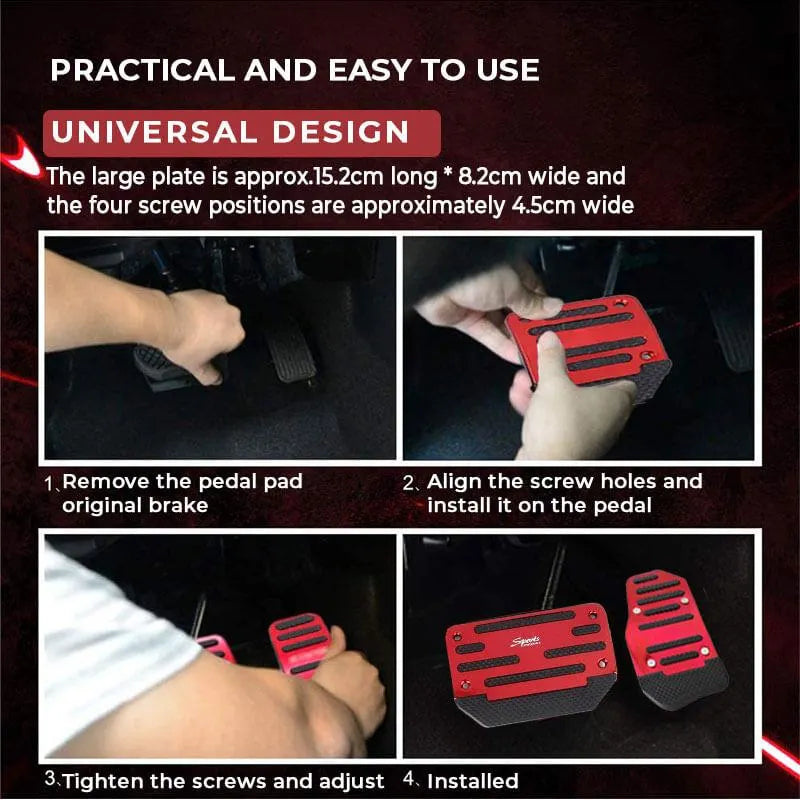 📢LAST DAY SALE ONLY ￡6.99!🔥Car Anti-Skid Pedal - Secure Grip & Easy Install, Prevents Foot Slipping for Safe Driving ⚡📦