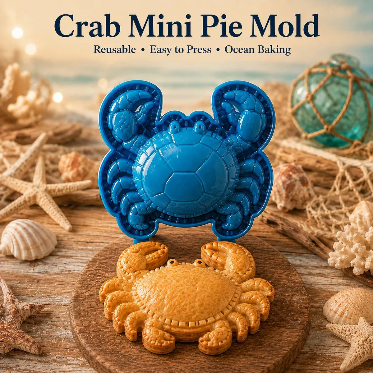 🌊 8-Design Ocean Filled Pie Press Collection