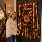 🎄Oversized Lighted Christmas Door Hanging Decor Collection