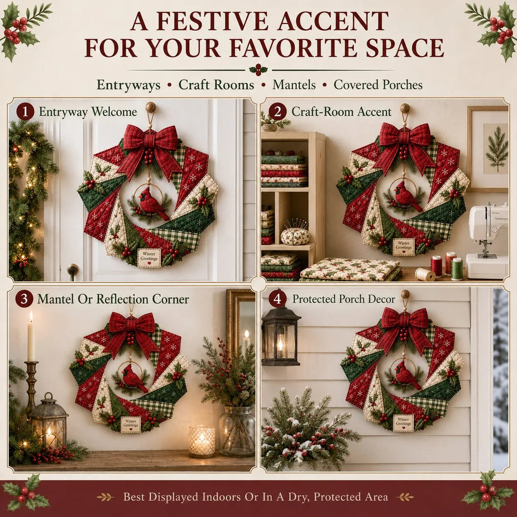 Christmas Fabric Wreath DIY Kit