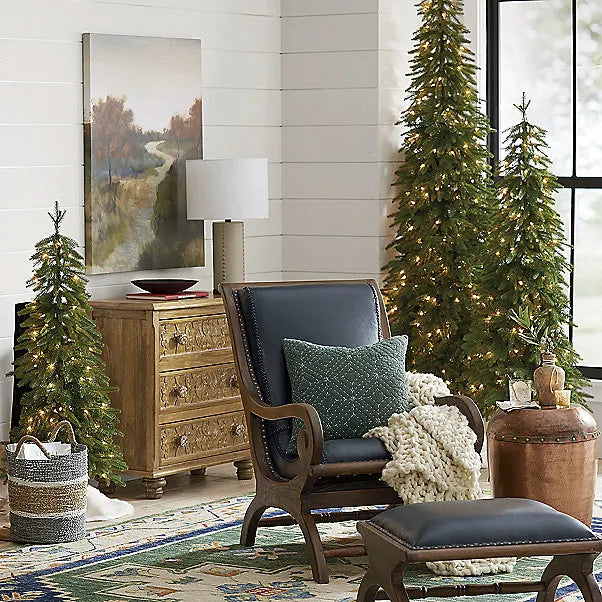 Down Swept Slim Pine Tree, Set of 3