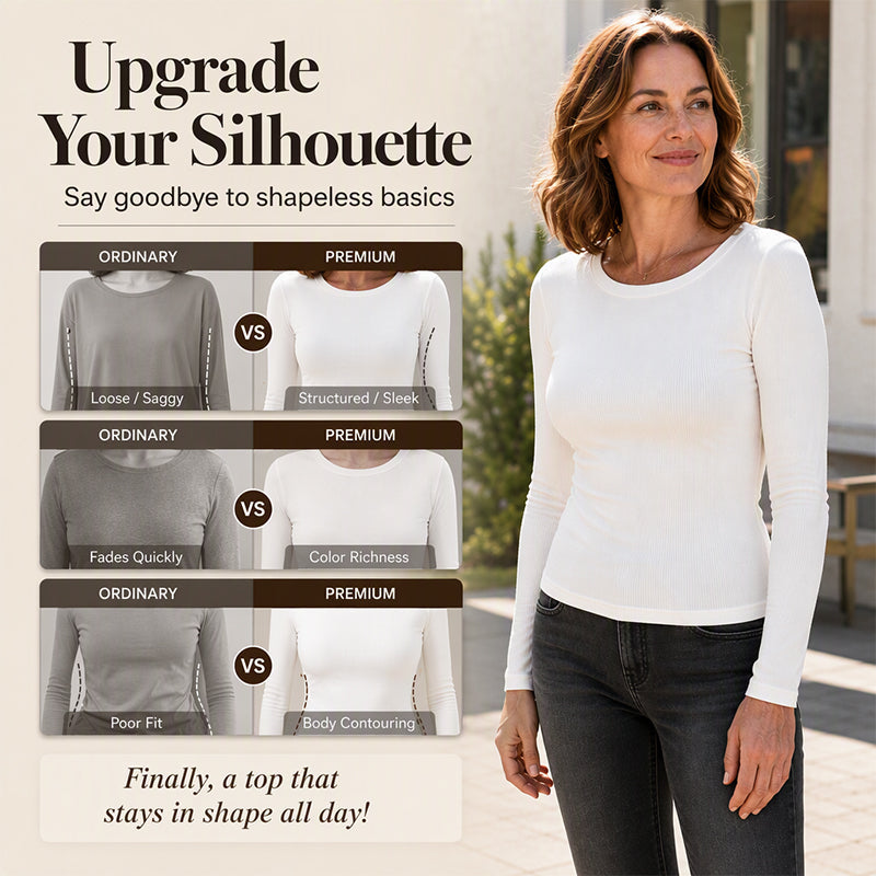 ⏳LAST DAY SALE ONLY￡9.99!!⭐🧶 Ribbed Texture, Easy Everyday Fit | Women's Classic Crew-Neck Knit Top