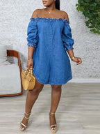 Loose Casual Denim Jumpsuit