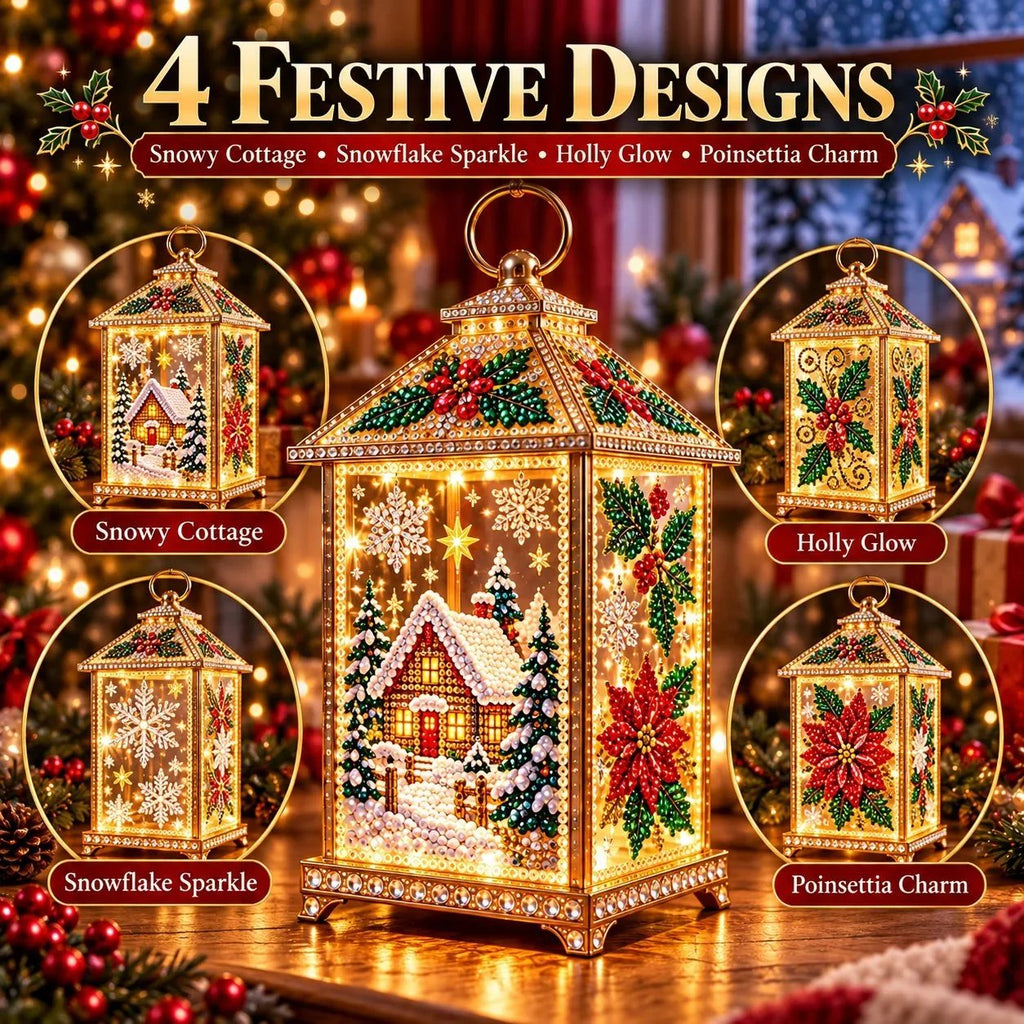 🌟DIY Light-Up Diamond Art Lantern