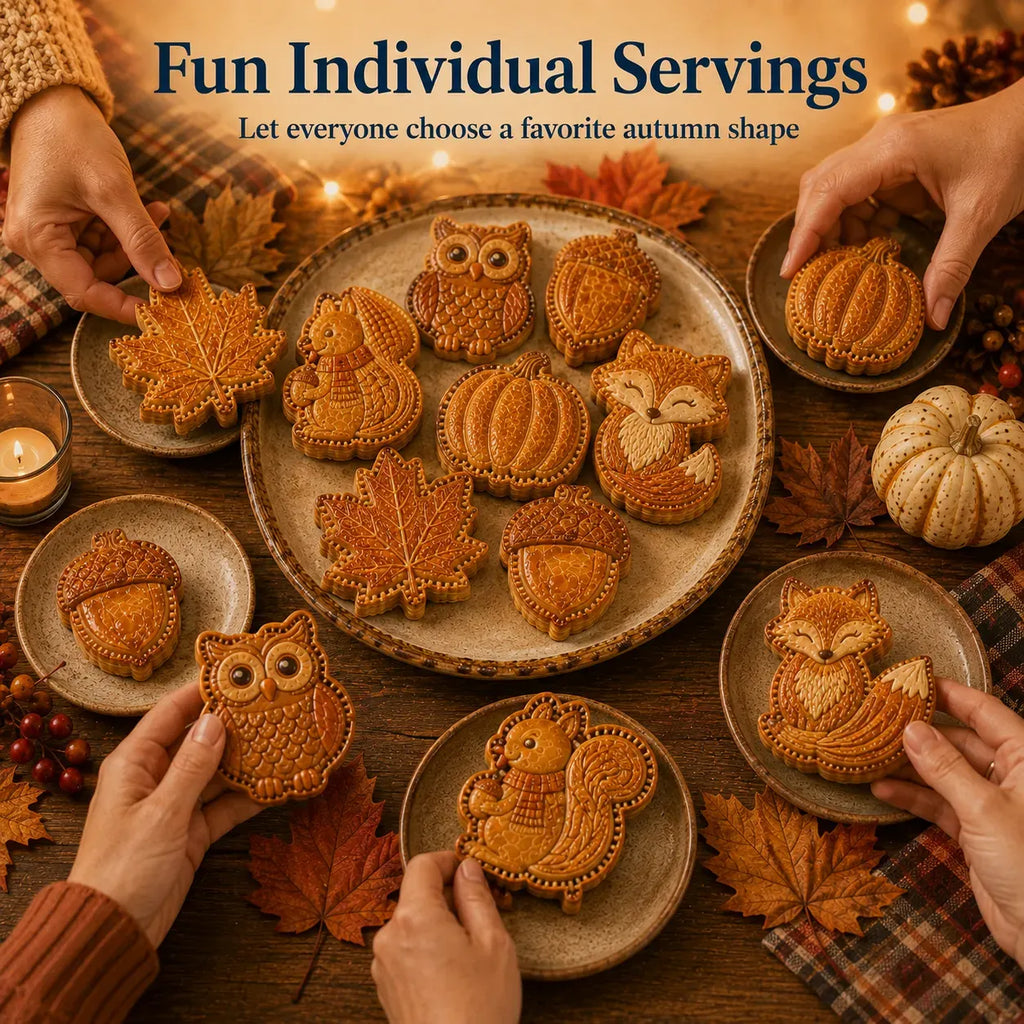 🍂 8-Design Fall Mini Pie Mold Collection